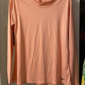 Nike dry fit pullover light peach